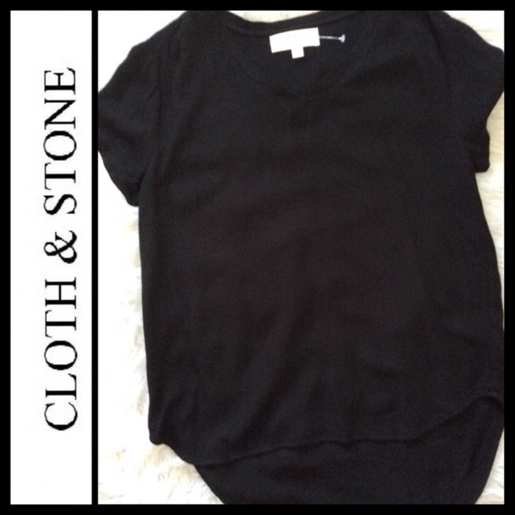 NWOT Anthro Cloth & Stone Draped Tee - Picture 6 of 10